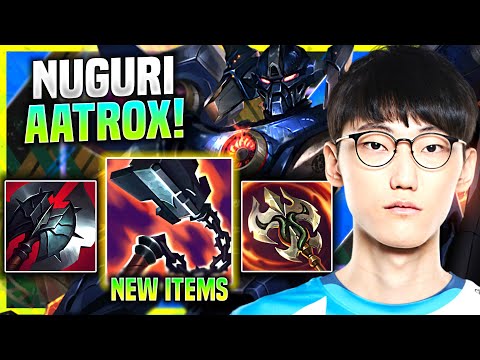NUGURI PICKS AATROX WITH NEW ITEM GORE DRINKER! - DWG Nuguri Plays Aatrox Top vs Viktor!