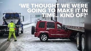 Donner Summit snowstorm traffic can't crush Lake Tahoe enthusiasts' spirits