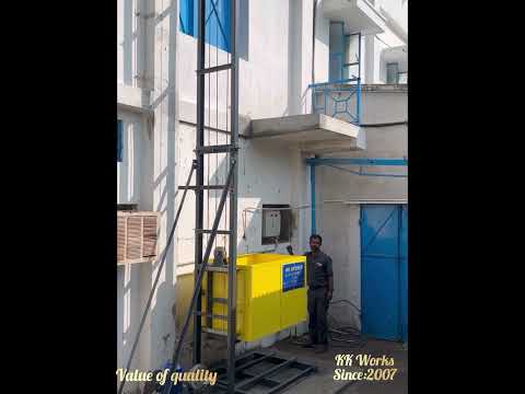 Kk works 30 ft multi purpose goods lift, for construction