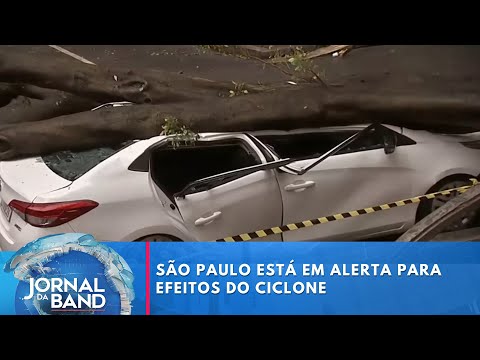 SP está em alerta para efeitos do ciclone | Jornal da Band