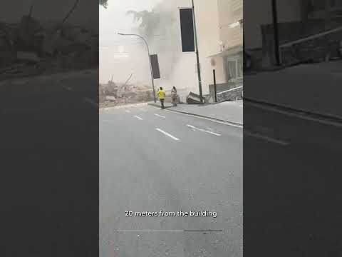 Buildings collapse in Venezuelan capital after powerful earthquakes hit | AJ #shorts