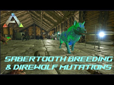 Mega Ark (PS4) Episode 55: Breeding Sabertooth and Direwolf Mutations