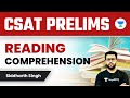CSAT Prelims Reading Comprehension Siddharth Singh UPSC CSE 2023 24