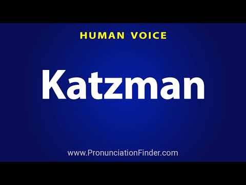 How To Pronounce Katzman