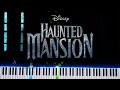 Haunted Mansion - Grim Grinning Ghosts (Dance Party): Piano Tutorial