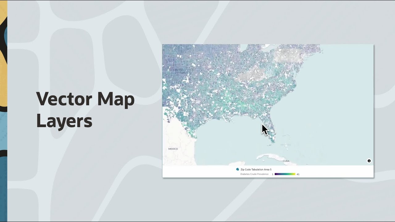 Vector Map Layers in Oracle Analytics