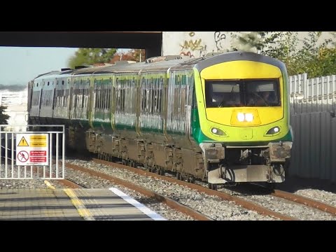 Irish Rail Mark 4 Intercity Train and 201 Class Loco - Park West & Cherry Orchard Station