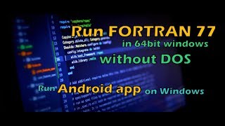 How to run fortran 77 on windows