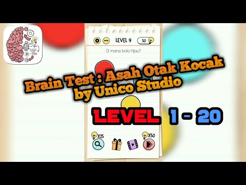 Brain Test : Tricky Puzzle Level 1 - 20 by Unico Studio (Indonesian Version) - YouTube