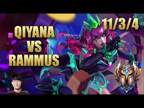 GRF Tarzan Qiyana Jungle Vs Rammus - KR Challenger Match Summary Patch 9.20