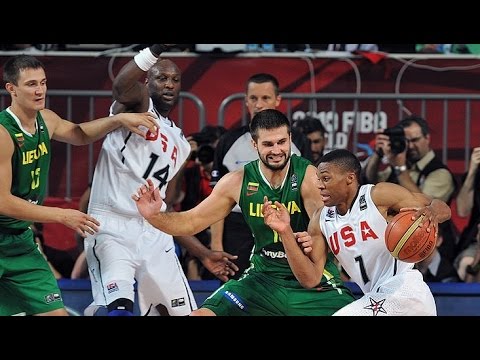 USA vs Lithuania 2010 FIBA World Basketball Championship Semi Finals FULL GAME English