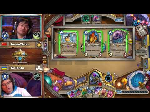Hearthstone World Championship 2018  JasonZhou vs Kolento  01 18 2018 Group B