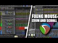 Fixing Mouse Zoom and Scroll in Reaper