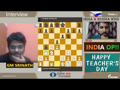 Meet The Wise Captain! GM Srinath Narayanan on Chess Online Olympiad Gold 2020