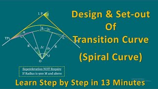 Spiral Curve || Transition Curve || Setting out || Roads 13 || Curve 6