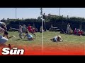 Mum faceplants and moons crowd on sports day #Shorts 🏃🏻‍♀️😅
