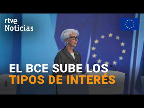 El BCE sube los tipos de interés ante la incertidumbre por el repunte de la inflación | RTVE