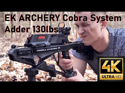 Repetier-Armbrust Testschießen | Review: EK ARCHERY Cobra System Adder 130lbs | 4K