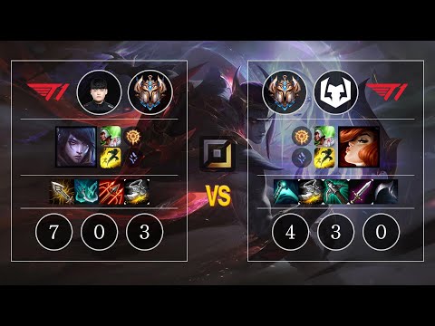 T1 Gumayusi Aphelios vs T1 Burdol Miss Fortune Bot - KR Patch 10.13