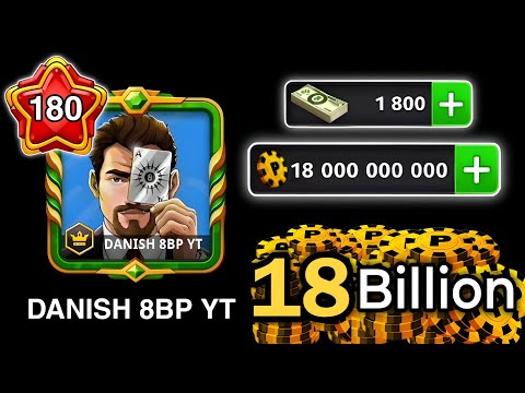 8 ball pool - 18 000 000 000 coins Completed 😍 | Impossible Trickshots In Berlin 🔥| DANISH 8BP YT