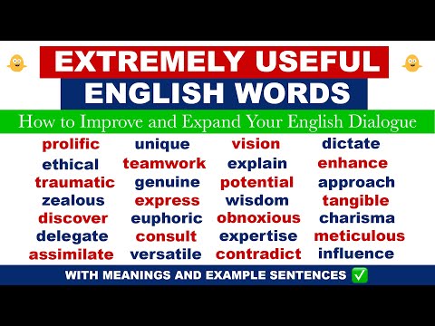 , title : '60 Mins of EXTREMELY USEFUL English Words, Meanings and Example Sentences | English Dialogue Words'