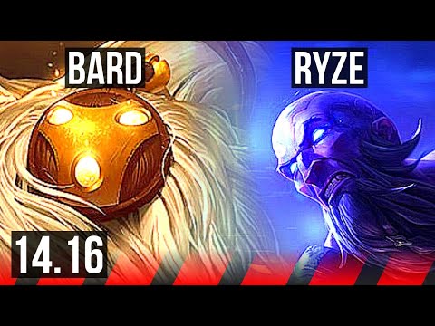 BARD vs RYZE (TOP) | 26k DMG, 600+ games | EUW Master | 14.16