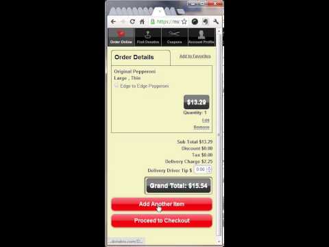 Donatos Mobile Ordering Instructional Video
