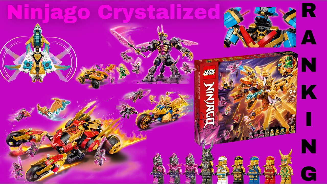 Ranking LEGO Ninjago Crystalized 2022 Sets!! Mecas, dragones dorados y el Rey de Cristal!!!