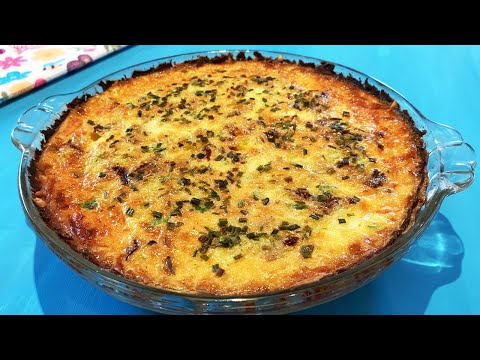 Quiche avec croûte de pommes de terre (un régal!)