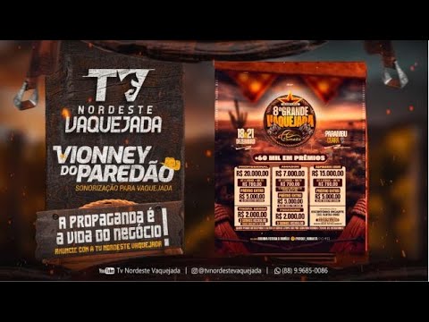 VAQUEJADA AO VIVO:   8ª GRANDE VAQUEJADA DO PARQUE HUMAITÁ | PARAMBU-CE