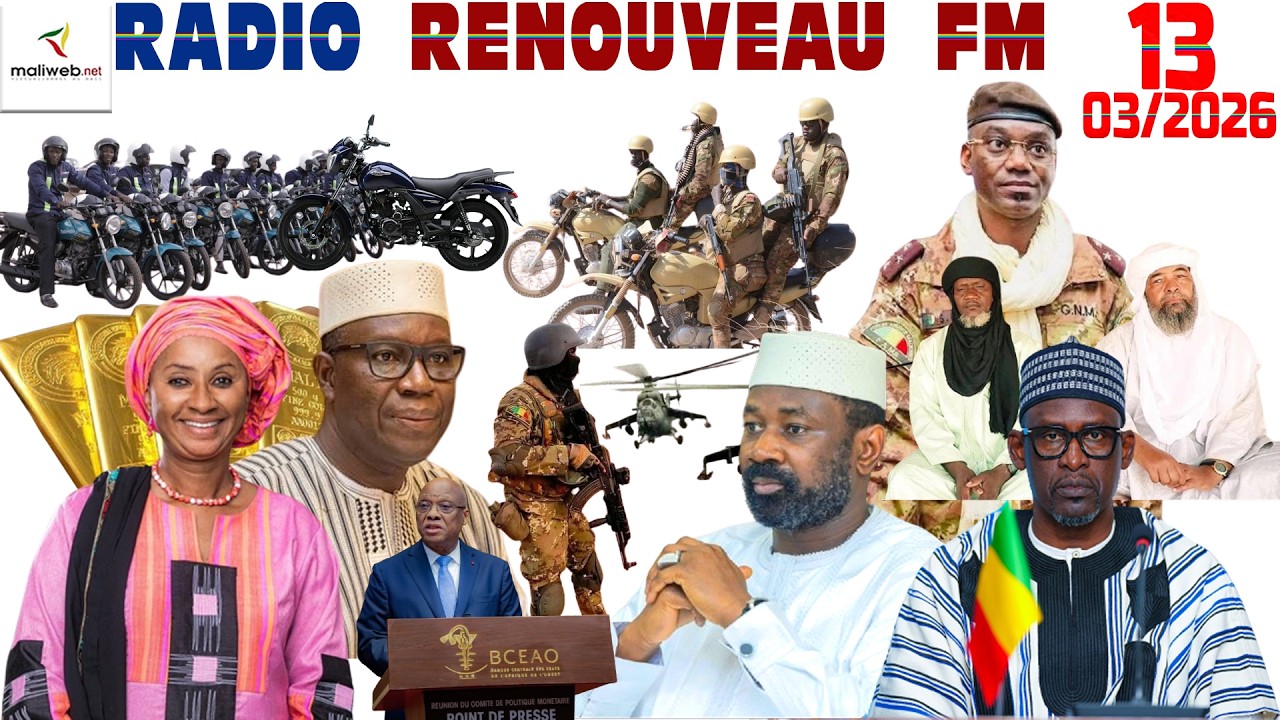 La Revue de Presse de la RADIO RENOUVEAU FM du 13 Mars 2026