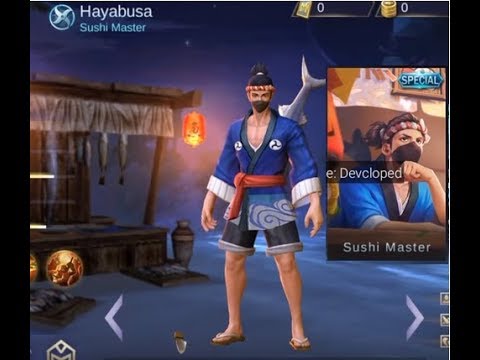 Mobile Legends - Hayabusa Summer Skin | Sushi Master | [Entrance and Gameplay]