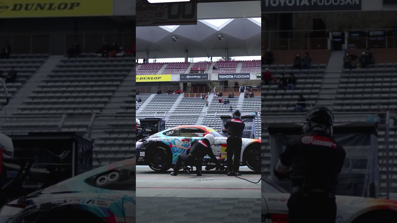 Pit Lane Postcard. #fightgsr #SUPERGT #RacingMiku #shorts