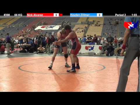 Last Chance Qual. 66 KG: Nick Alvarez (USOEC) vs. Hayden Zillmer (Minnesota Storm)
