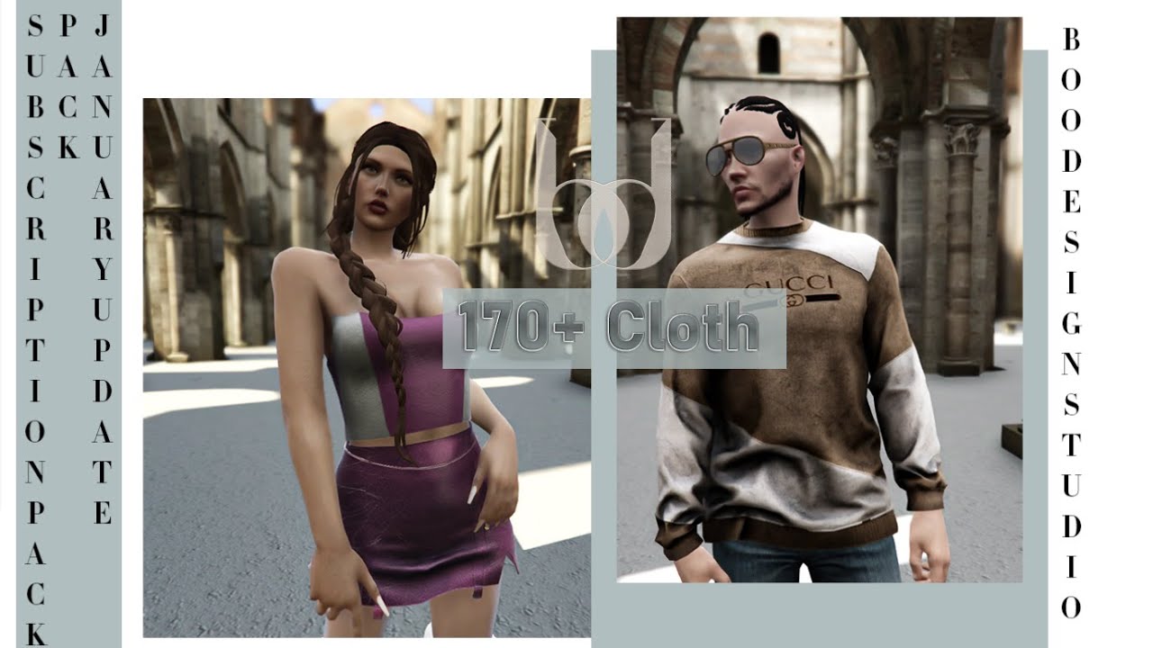 GTA 5 CLOTH - January Update - Subscription Pack - 170+ Cloth