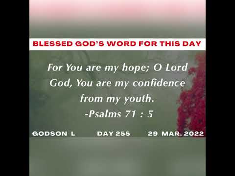 Blessed God’s Word - Day 255 - English