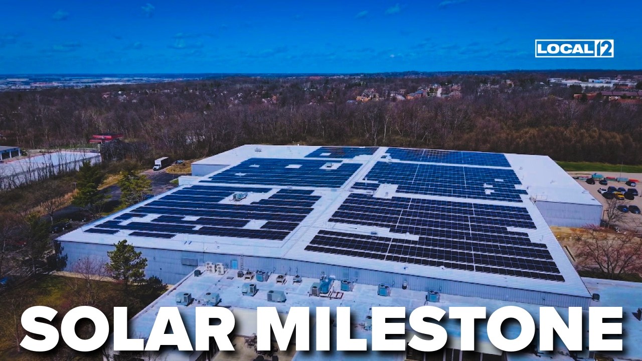 Greater Cincinnati business reveals largest set of rooftop solar panels in the region