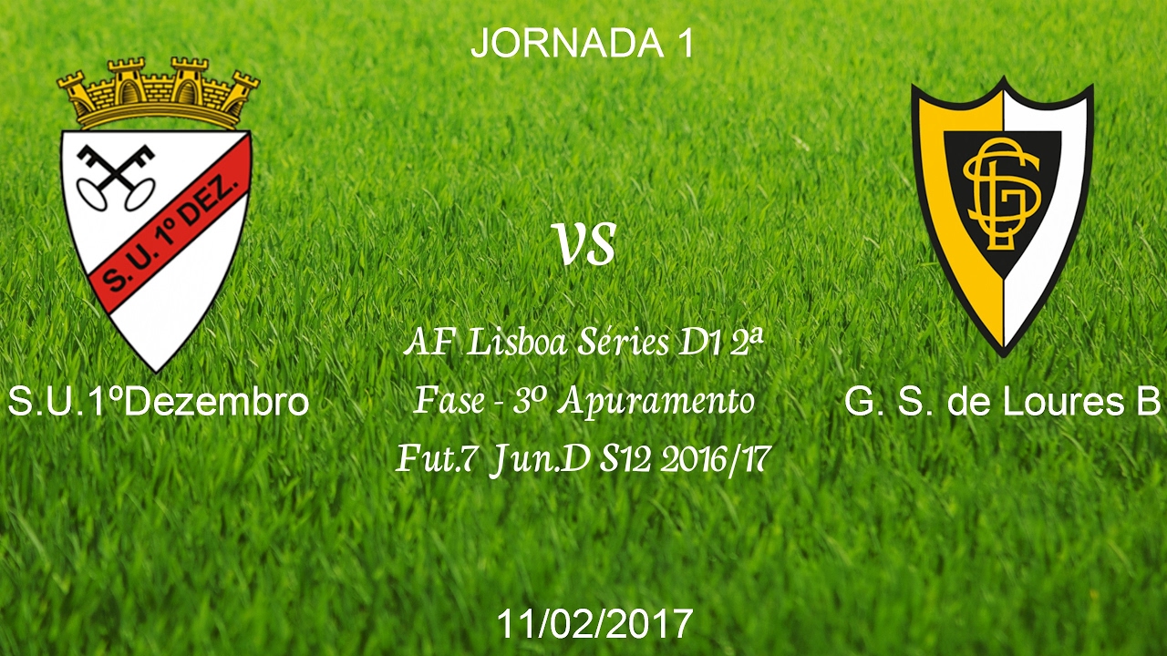 Infantis 1ºAno SU.1ºDezembro 3-1 GS.Loures 