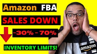 Why Amazon FBA Sales Are Down + Inventory Limits Update - My Thoughts!
