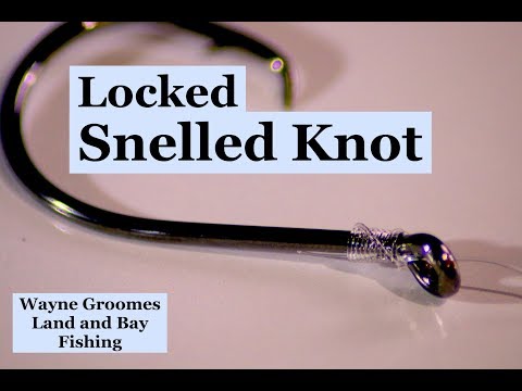 Easy way to SNELL a hook. Locked Snell Knot.