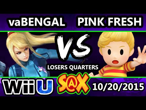 S@X 120 - Pink Fresh (Lucas) Vs. mMm |vaBengal (ZSS) SSB4 Losers Quarters - Smash Wii U - Smash 4