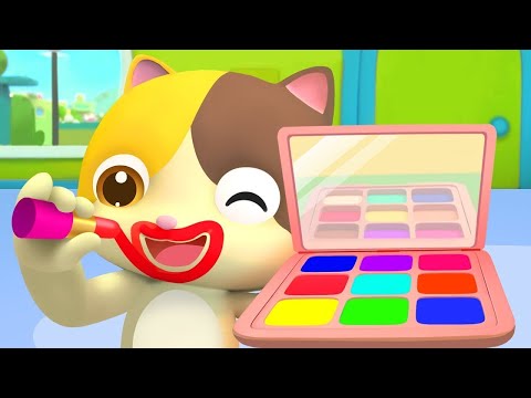 Learn Colors with Baby Kitten | Colors Song | Nursery Rhymes & Kids Songs | Mimi and Daddy