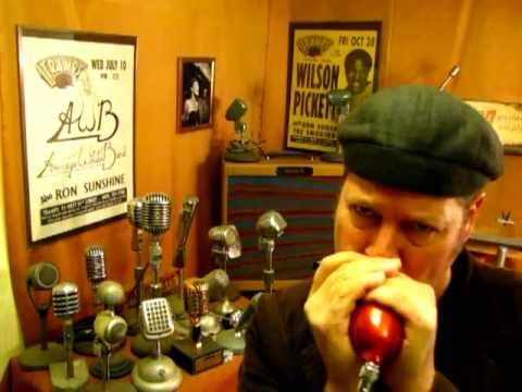 Custom Red Metal Flake Shure Bullet with Black CR Element, Nickel Chrome Grill Harp Vocal mic