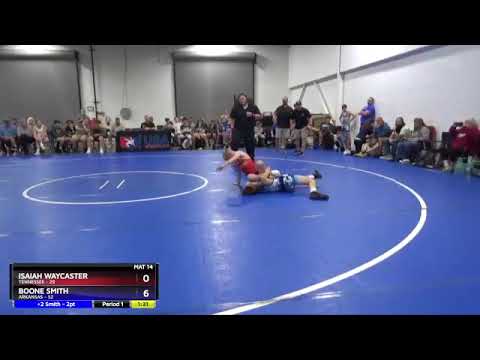 97 Lbs Round 1 (8 Team) - Isaiah Waycaster, Tennessee Vs Boone Smith, Arkansas 64c1