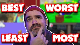 Mario Games - My Best, Worst, Least Liked, and Most Loved Games