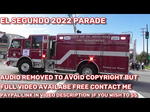 El Segundo Holiday Parade 2022 NO Audio to Avoid Copyright Claims