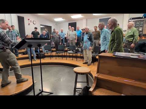 The Spirit of St. Louis Chorus and guests singing ‘Has Anybody Seen My Gal’ at the Spirit of St. Louis Chorus Guest Night 2025 in Hillsboro, MO.