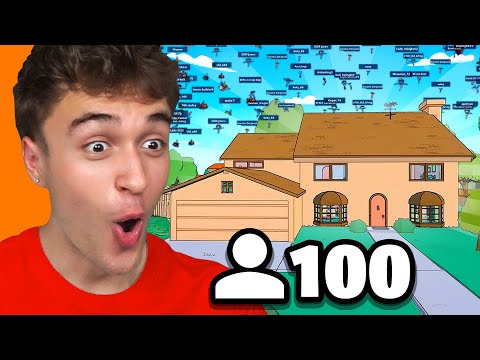 100 Igrača na Simpsons Mapi IZAZOV Fortnite