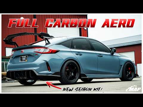 Installing a BRAND NEW Carbon Aero Kit on an FL5 Civic Type-R!