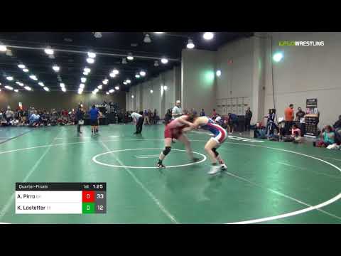 2018 Girls Folkstyle Duals/Girl Dual Teams 144 Quarter-Finals - Allyssa Pirro (OH) Vs. Kylie Loste